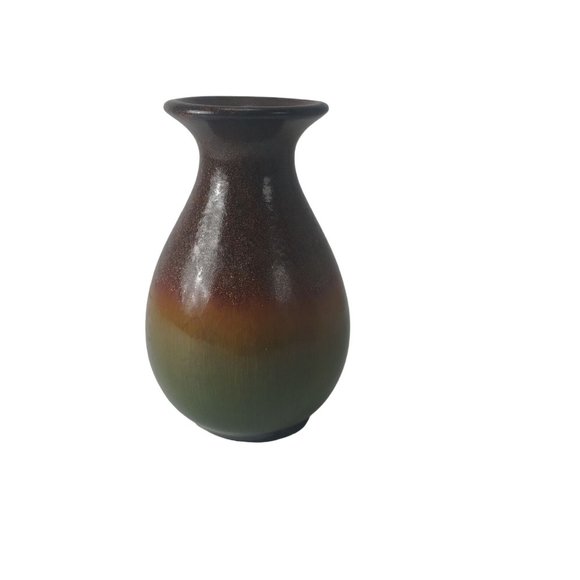 Expressions Hosley Mini Green Ceramic Colorful Glittery Pottery Bud Vase 4.5" - Picture 5 of 7